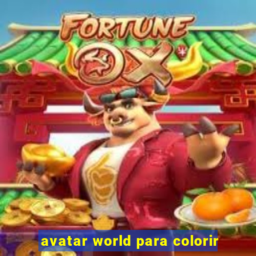 avatar world para colorir